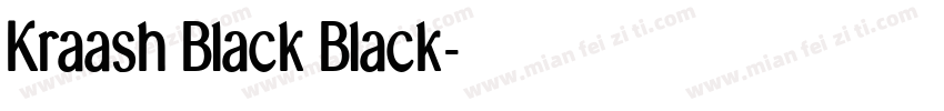 Kraash Black Black字体转换